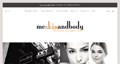 Desktop Screenshot of meskinandbody.com.au